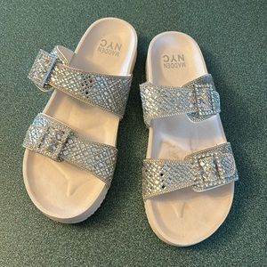 Women’s size 10 Steve Madden Sandals,Super Cute,Sparkly!  Worn few times.